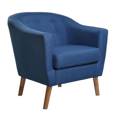 NATHANIEL HOME Jason Jason Blue Fabric Tub Chair 92003-16BL